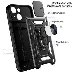 Slide Camera Armor Case for Xiaomi Redmi 12 Black 5 foto add 226527