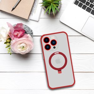 Tel Protect Magical Magsafe Stand Case for Iphone 15 Plus red 5 foto add 229728