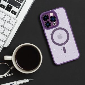 Tel Protect Magnetic Splash Frosted Case for Iphone 15 Pro Purple 5 foto add 230212