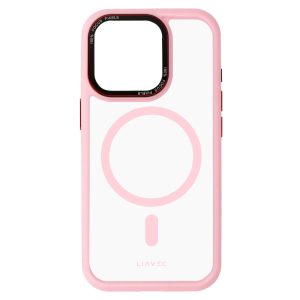 Liavec Hybrid Magsafe Clear Case for Iphone 15 Pro jasnoróżowy 5 foto add 316858