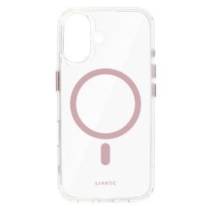 Liavec Glossy Magsafe Clear Case do Iphone 16 różowy 5 foto add 318040