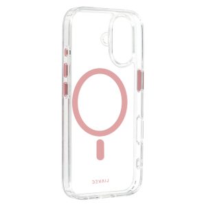 Liavec Glossy Magsafe Clear Case do Iphone 16 różowy 4 foto add 318042