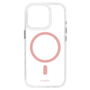 Liavec Glossy Magsafe Clear θήκη Iphone 15 Pro Max Ροζ 5 foto add 318066