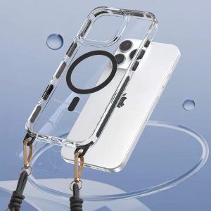Tel Protect Strap Clear Case for Iphone 17 Air black 4 foto add 319083