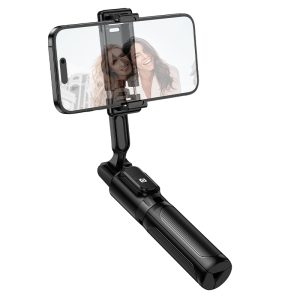 Selfie Stick Bluetooth με Τρίποδο & Ασύρματο Τηλεχειριστήριο Borofone BY14 Graceful 62cm Μαύρο 4 foto add 321193