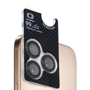 Tempered glass Tel Protect Titanium Lens 99% AR Aramid Series on camera for Iphone 15 Pro/15 Pro Max (lens 3 pcs) 3 foto add 328877