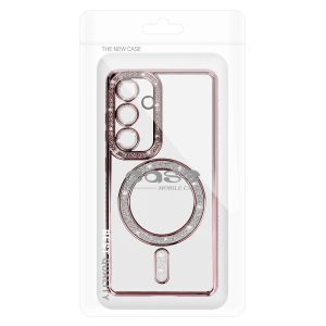 Bling Magsafe Case for Samsung Galaxy S25 FE pink 6 foto add 332643