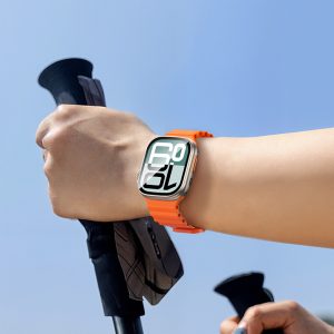Smartwatch Bluetooth με Κλήσεις & Ελληνικό Μενού Borofone BD14 Ultra 2,01″ Titanium Gold 3 foto add 334638
