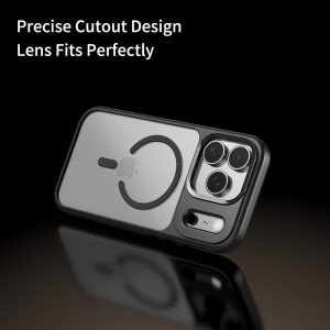 Rock Guard Lens Protection Series Magnetic Case for Iphone 17 Pro Max transparent-black 4 foto add 335080