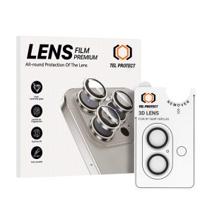 Tempered glass Tel Protect 3D Lens on camera for Iphone 16/16 Plus transparent (lens 2 pieces)