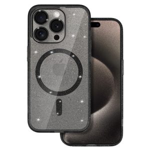 Glitter Magsafe Case for Iphone 17e/16e black clear
