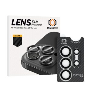 Tempered glass Tel Protect 3D Lens Aramid Series on camera for Samsung Galaxy S25 Ultra (lens 5 pieces)