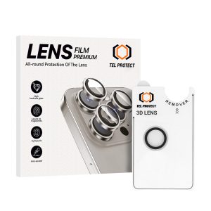 Tempered glass Tel Protect 3D Lens on camera for Iphone 17 Air transparent (lens 1 piece)