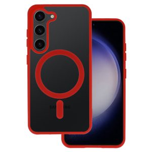 Acrylic Color Magsafe Case for Samsung Galaxy S25 FE red