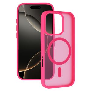 Tel Protect Aura Matte Magsafe Case for Iphone 15 Pro hot pink