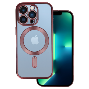 Metallic Magsafe Case for Iphone 16 Pro Max Pink