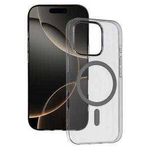Transparent Slim Magsafe Case do Iphone 16 Pro graphite