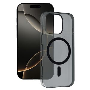 Transparent Slim Magsafe Case do Iphone 16 Pro Max black