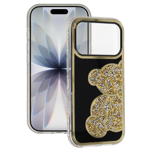 Teddy Bear Case for Iphone 17 Pro Max gold