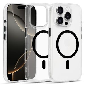Glossy Magsafe Clear θήκη iPhone 16 Pro black