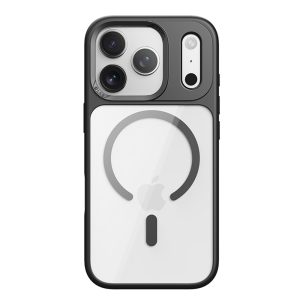 Rock Guard Lens Protection Series Magnetic Case for Iphone 17 Pro transparent-black