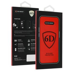 Τζαμάκι οθόνης iPhone 13 Mini Tel Protect Full Glue 6D Black