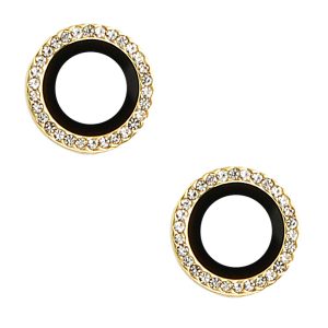 Tempered Glass HARD DIAMOND for camera (LENS) for Iphone 14/14 Plus/16E/17E gold (lens 2 pieces)
