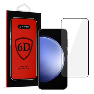 Tel Protect Full Glue 6D Tempered Glass for SAMSUNG GALAXY S23 PLUS BLACK