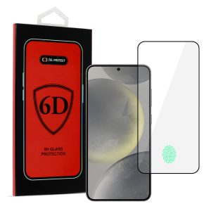 Tel Protect Full Glue 6D Tempered Glass for SAMSUNG GALAXY S24 PLUS BLACK (with fingerprint unlock)