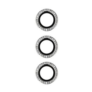 Tempered Glass HARD DIAMOND for camera (LENS) for Samsung Galaxy S24 Plus silver (lens 3 pieces)
