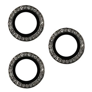 Tempered Glass HARD DIAMOND for camera (LENS) for Iphone 16 Pro/16 Pro Max black (lens 3 pieces)