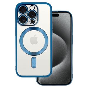 Metallic Magsafe Case for Iphone 16 Pro Max Blue