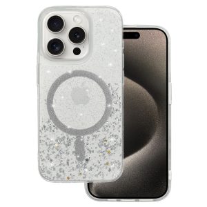 Tel Protect Moonlite Magsafe Case for Iphone 16 Pro Max silver clear