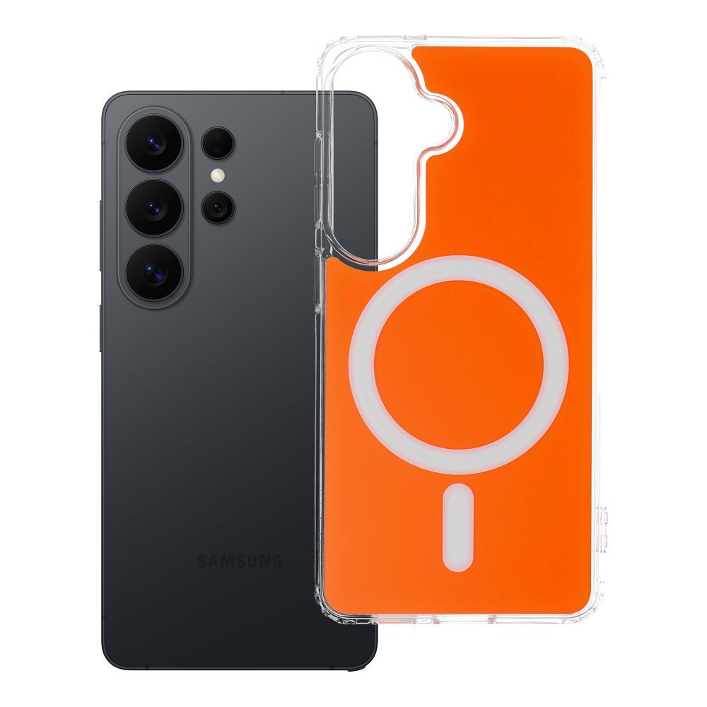 Case for Samsung S26 Clear Fusion Mag Cover compatible with MagSafe hermes orange Case for Samsung S26 Clear Fusion Mag Cover compatible with MagSafe hermes orange