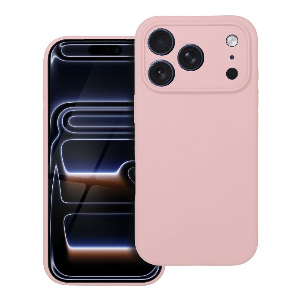 Case for iPhone 18 Pro / 17 Pro Silicone 2mm (camera protection) compatible with MagSafe powder pink Case for iPhone 18 Pro / 17 Pro Silicone 2mm (camera protection) compatible with MagSafe powder pink