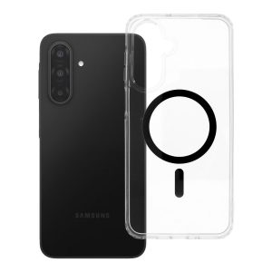 Case for Samsung A17 / A18 Drop Glue Colorful Ring Mag Cover compatible with MagSafe black