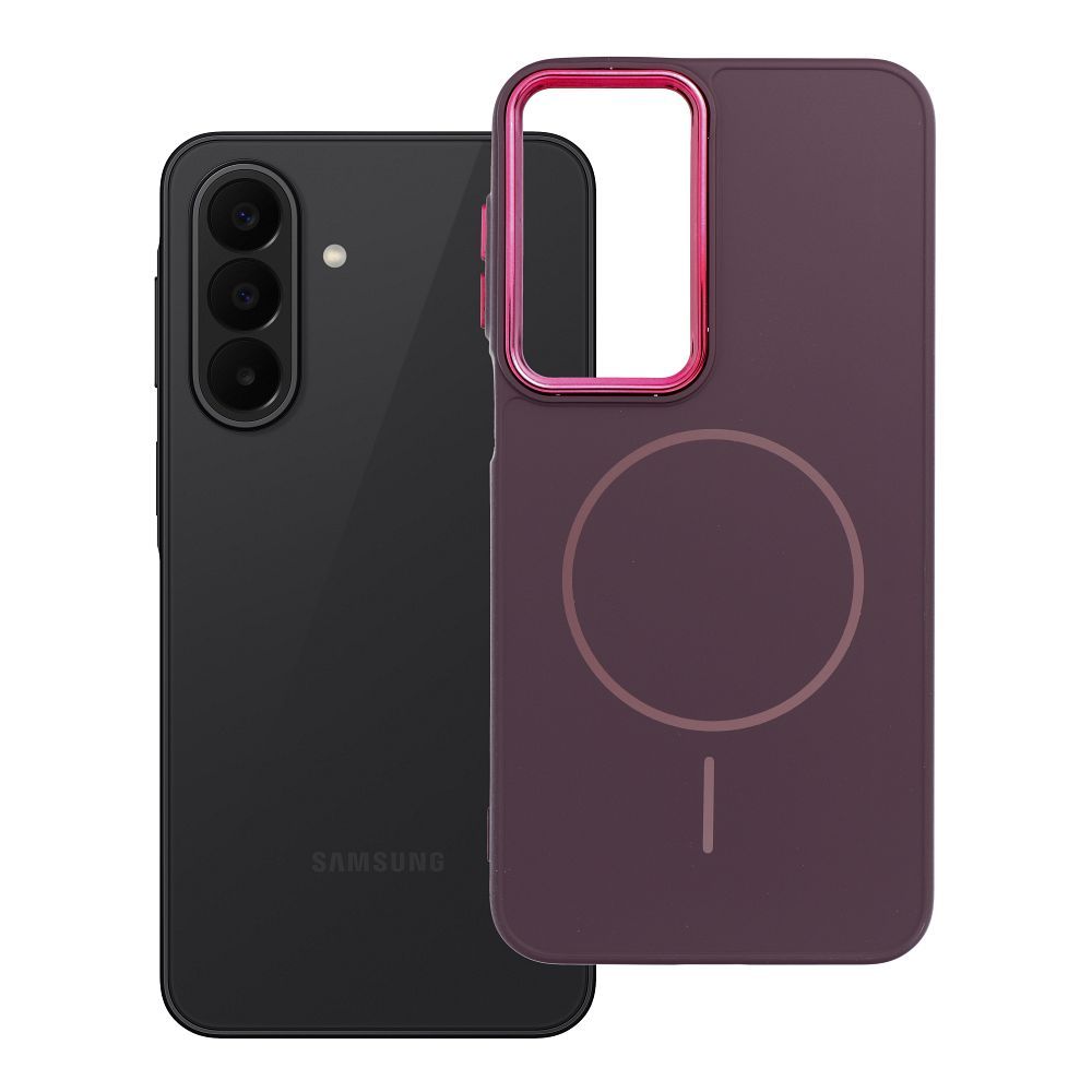 Case for Samsung A27 Frame Mag Cover compatible with MagSafe purple Case for Samsung A27 Frame Mag Cover compatible with MagSafe purple