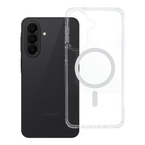 Case for Samsung A27 Drop Glue Colorful Ring Mag Cover compatible with MagSafe white
