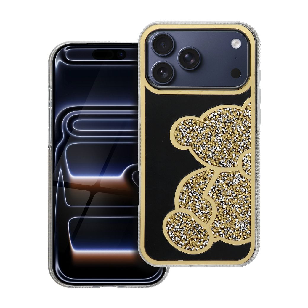 Case for iPhone 17 Pro Max / 18 Pro Max (low camera edge) Teddy Bear gold Case for iPhone 17 Pro Max / 18 Pro Max (low camera edge) Teddy Bear gold