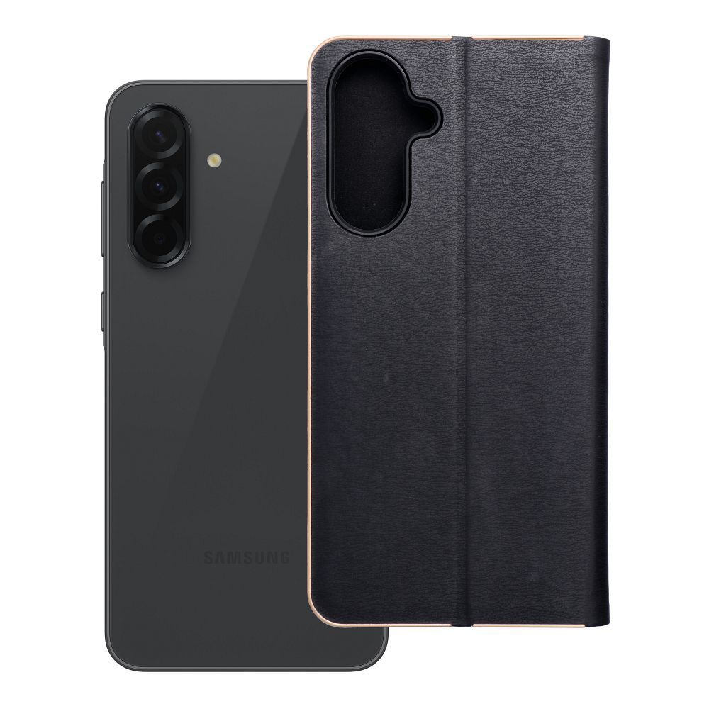 Flip case for Samsung A36 5G Luna Book Gold black Flip case for Samsung A36 5G Luna Book Gold black