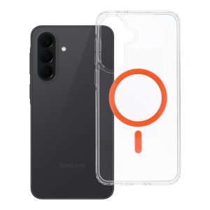 Case for Samsung A37 Drop Glue Colorful Ring Mag Cover compatible with MagSafe for orange