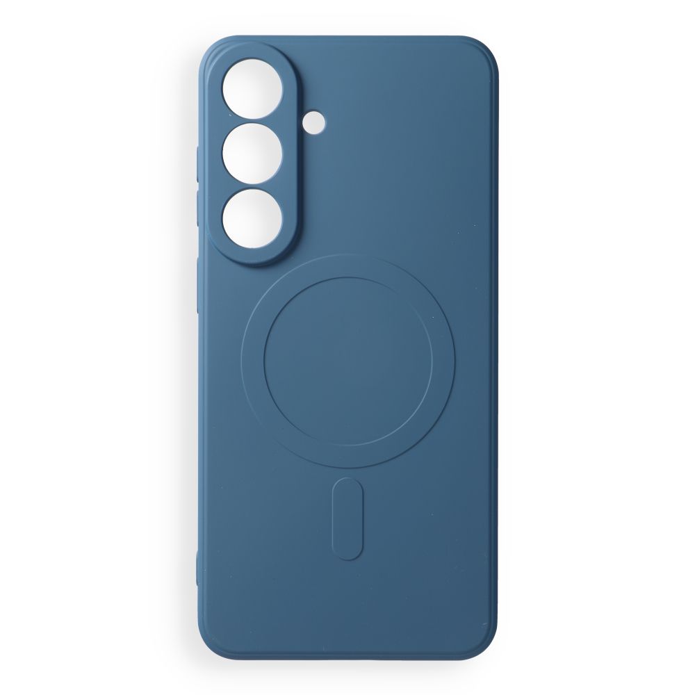 Case for Samsung S26 FE Silicone Mag Cover compatible with MagSafe (camera protection) blue Case for Samsung S26 FE Silicone Mag Cover compatible with MagSafe (camera protection) blue