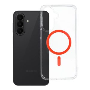 Case for Samsung A27 Drop Glue Colorful Ring Mag Cover compatible with MagSafe orange