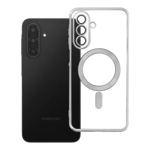 Case for Samsung A17 / A18 Electro Mag Cover compatible with MagSafe silver