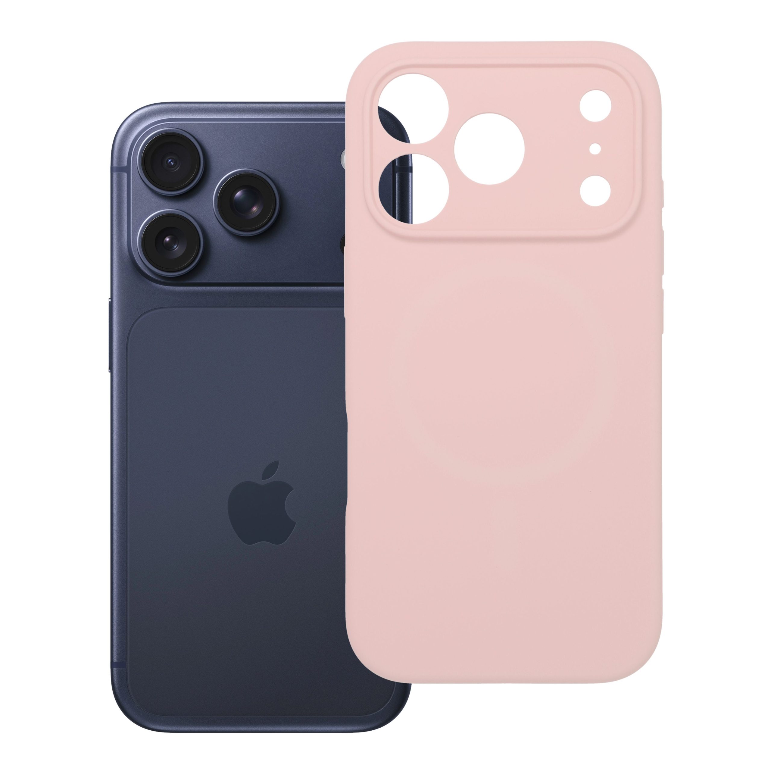 Case for iPhone 18 Pro / 17 Pro Silicone 2mm (camera protection) powder pink Case for iPhone 18 Pro / 17 Pro Silicone 2mm (camera protection) powder pink