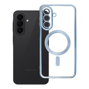 Case for Samsung A27 Electro Mag Cover case compatible with MagSafe blue