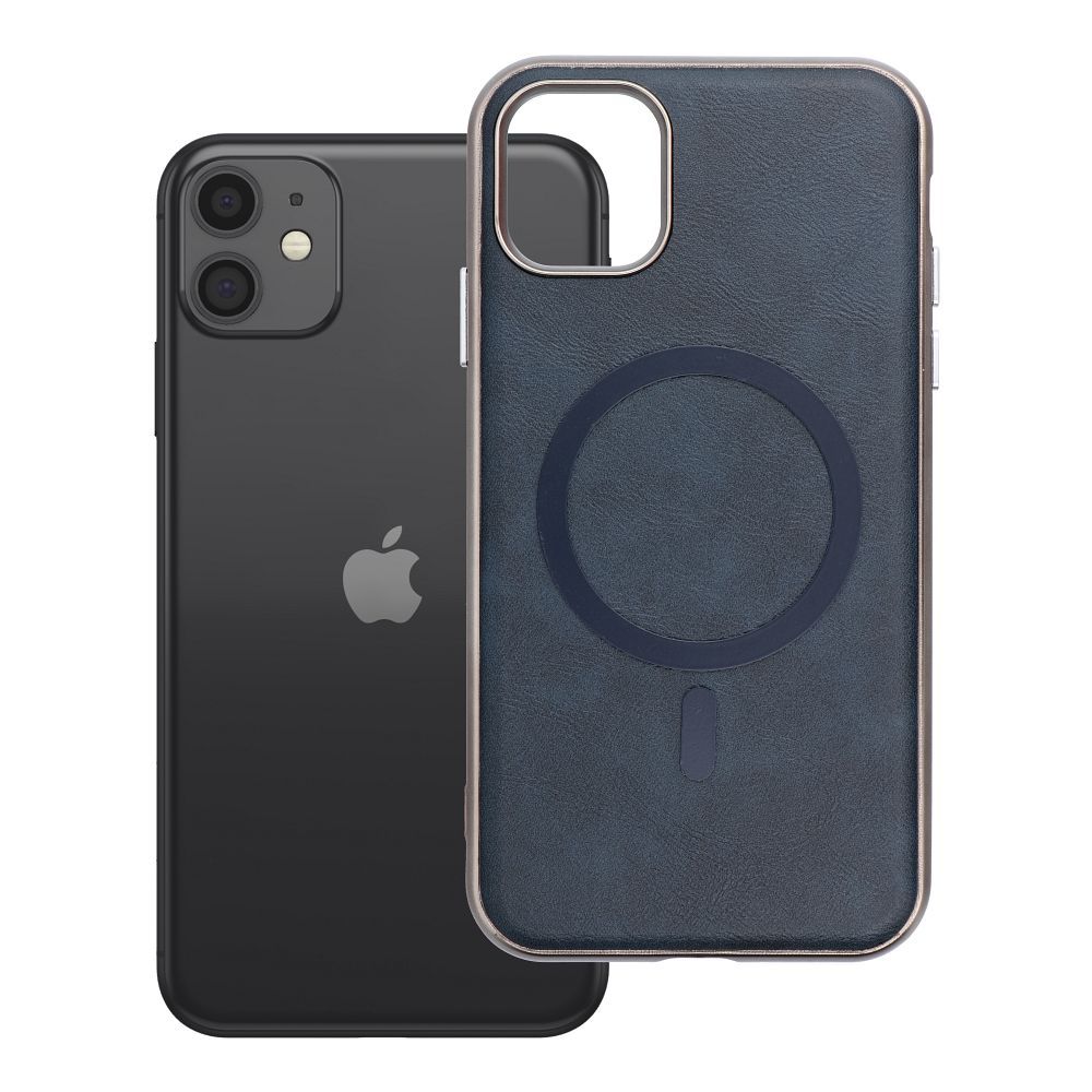 Case for iPhone 11 Gentleman Mag Cover compatible with MagSafe navy blue Case for iPhone 11 Gentleman Mag Cover compatible with MagSafe navy blue
