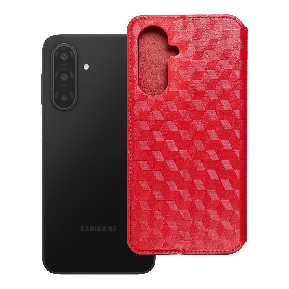 Flip case for Samsung A17 Cubic Book red Flip case for Samsung A17 Cubic Book red
