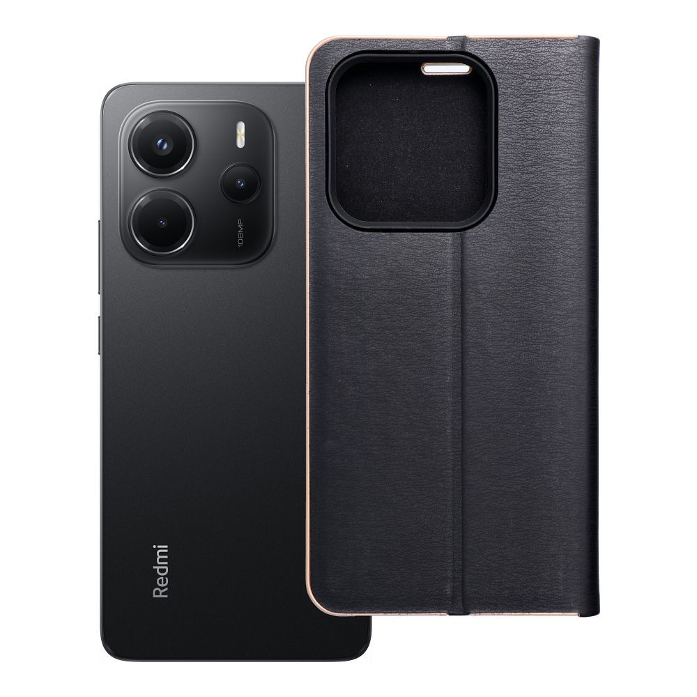 Flip case for Xiaomi Redmi NOTE 14 5G Luna Book Gold black Flip case for Xiaomi Redmi NOTE 14 5G Luna Book Gold black