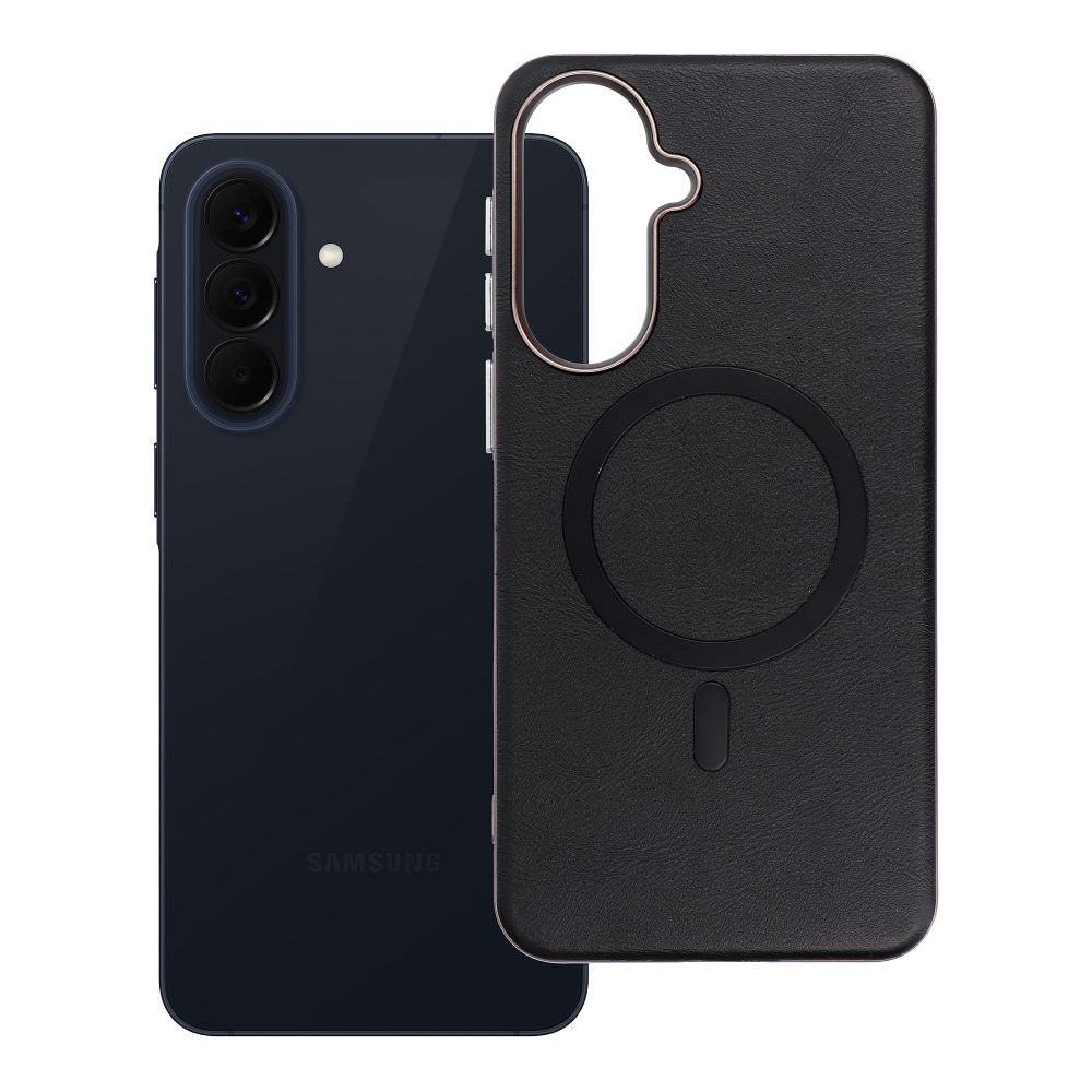 Case for Samsung A57 Gentleman Mag Cover compatible with MagSafe black Case for Samsung A57 Gentleman Mag Cover compatible with MagSafe black